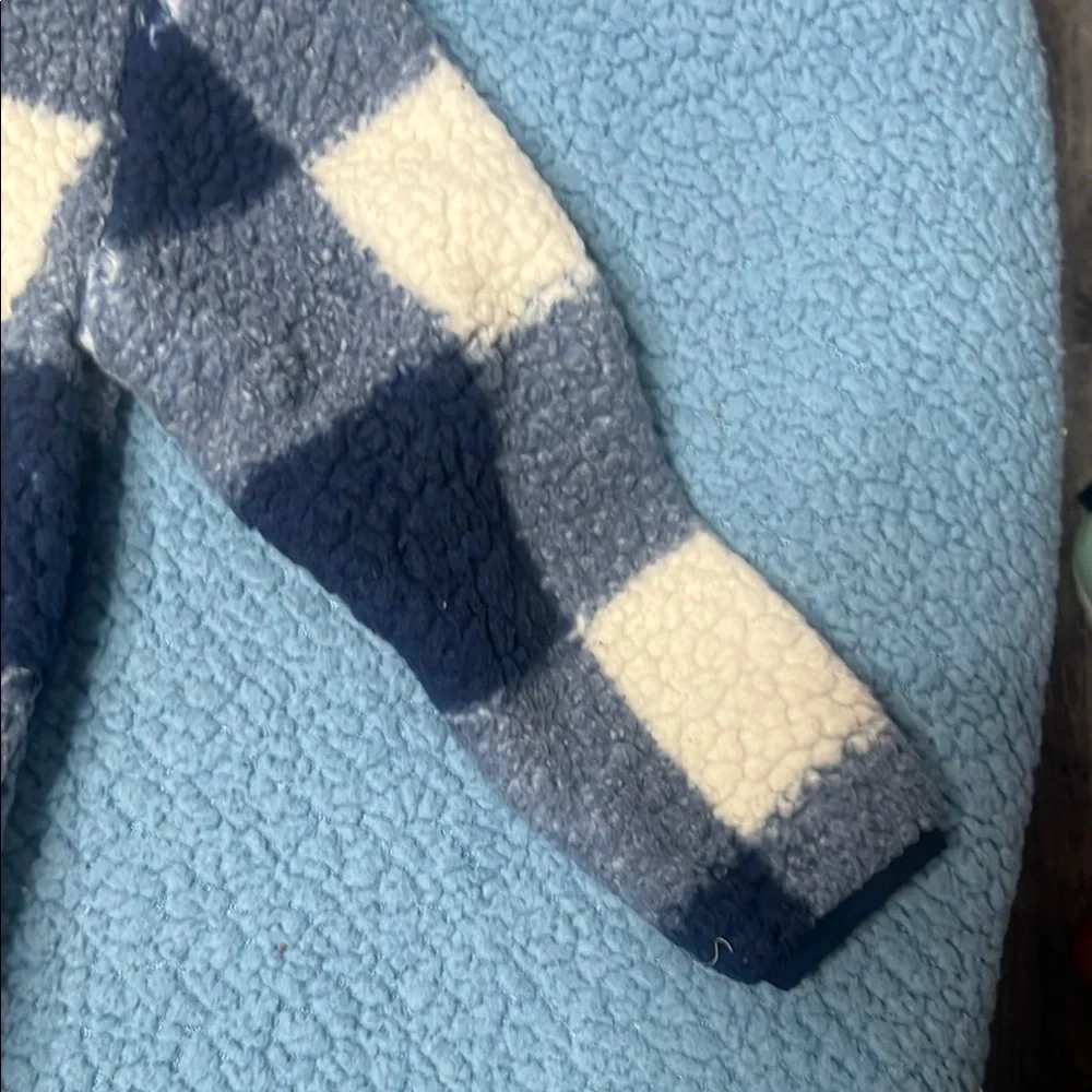 Carter's Navy and Cream Fleece Pullover - Picture 5 of 5